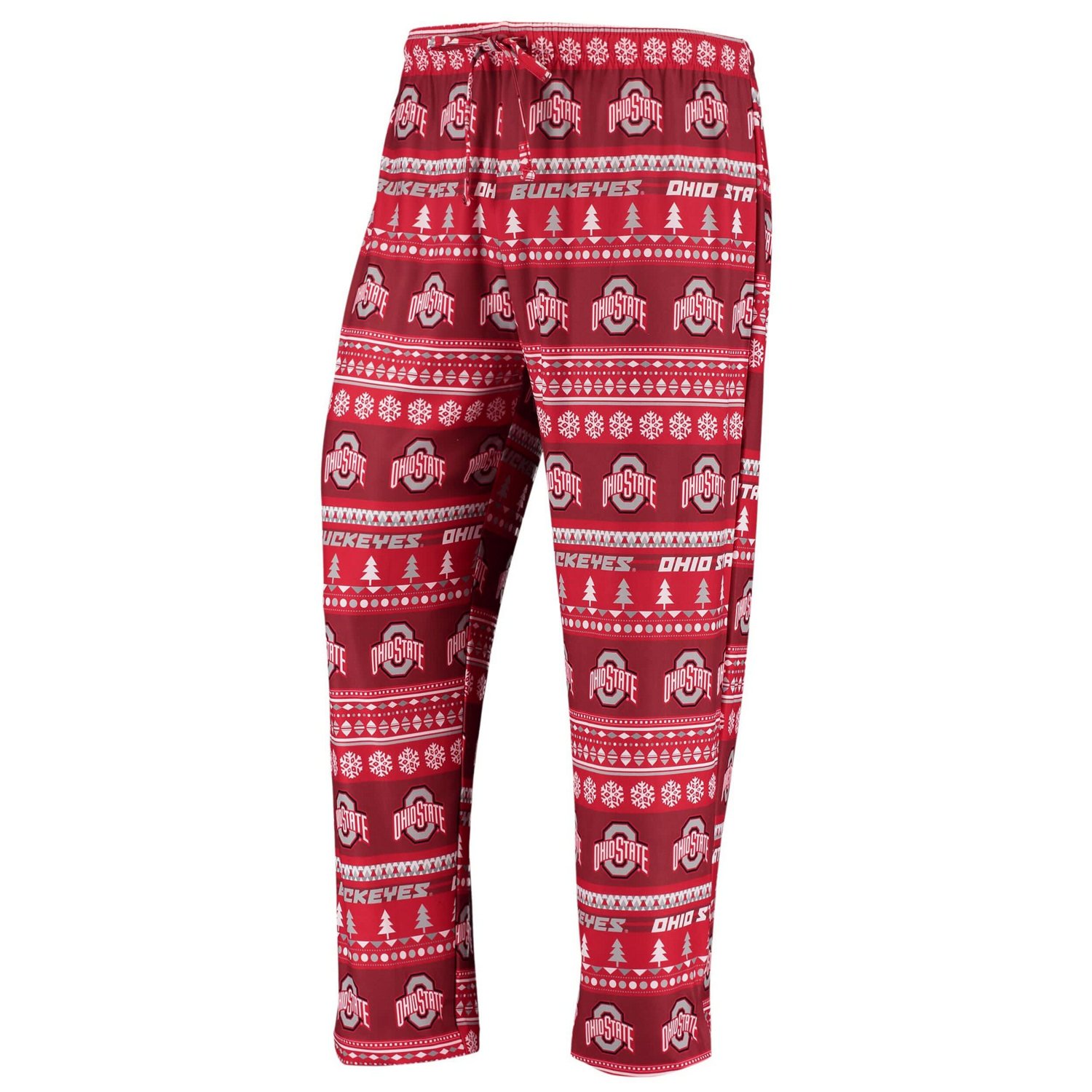 Concepts Sport Ohio State Buckeyes Ugly Sweater Knit Long Sleeve Top and Pant Set                                                - view number 4
