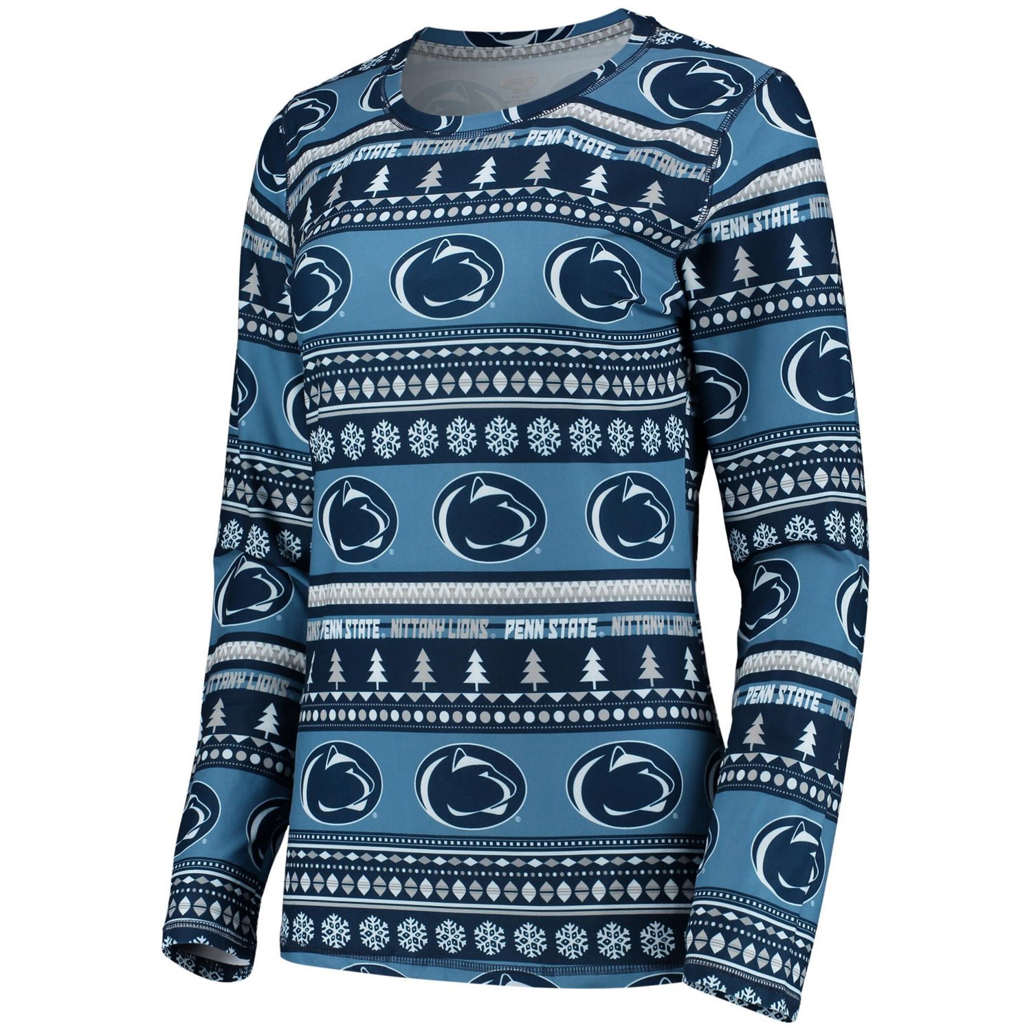 Concepts Sport Penn State Nittany Lions Holiday Long Sleeve T-Shirt  Pants Sleep Set                                             - view number 2