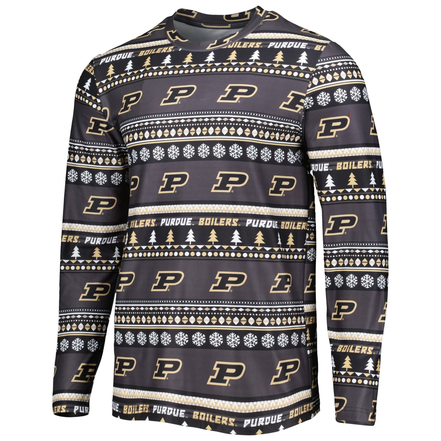 Concepts Sport Purdue Boilermakers Swivel Long Sleeve T-Shirt  Pants Sleep Set                                                   - view number 2