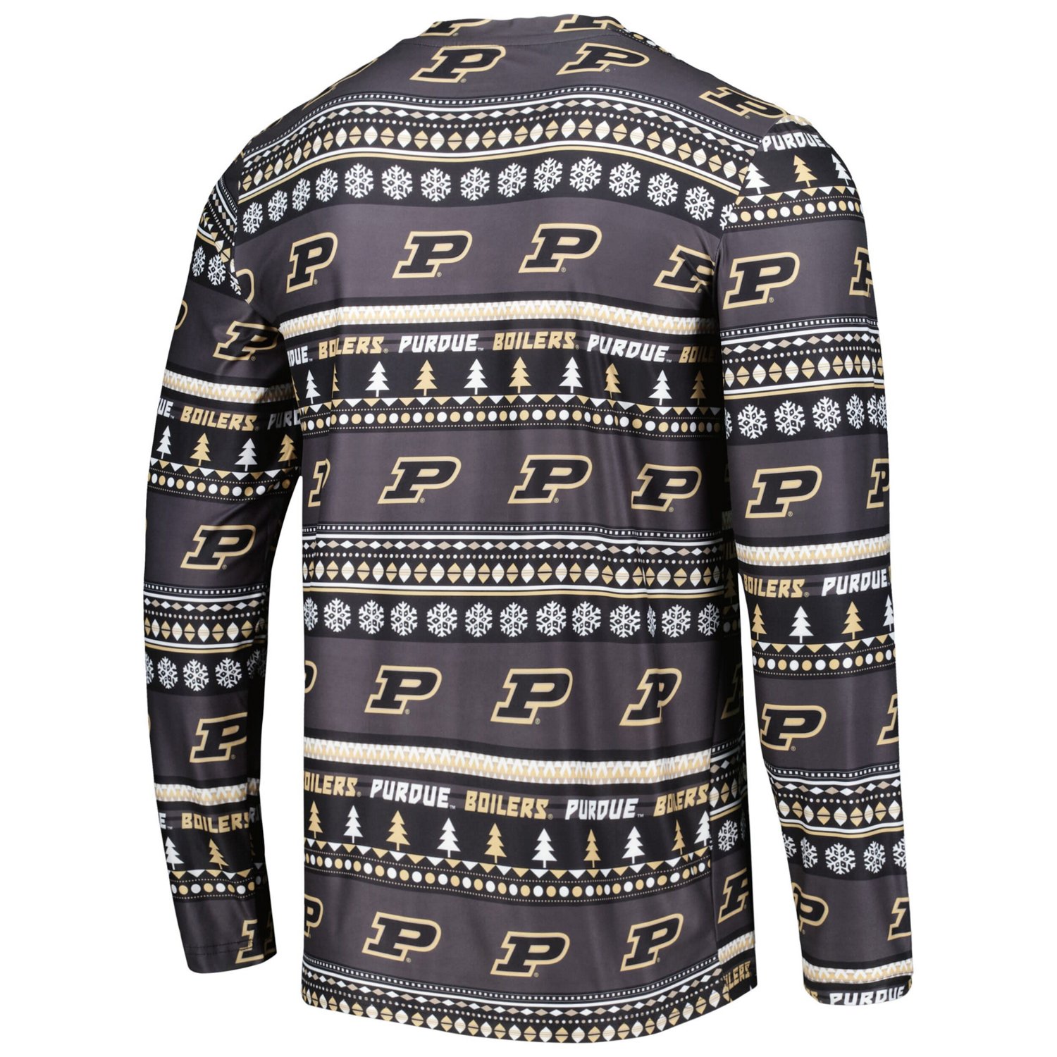 Concepts Sport Purdue Boilermakers Swivel Long Sleeve T-Shirt  Pants Sleep Set                                                   - view number 3