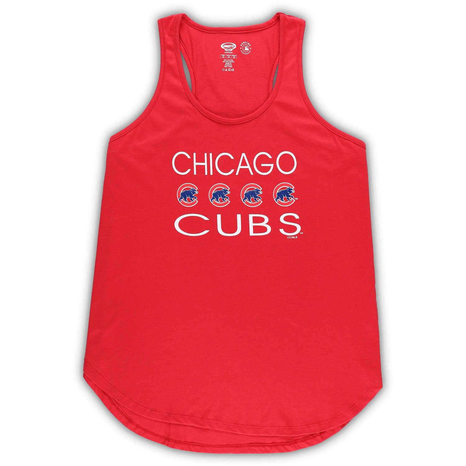 Concepts Sport Royal Chicago Cubs Plus Size Meter Tank Top  Pants Sleep Set - view number 2