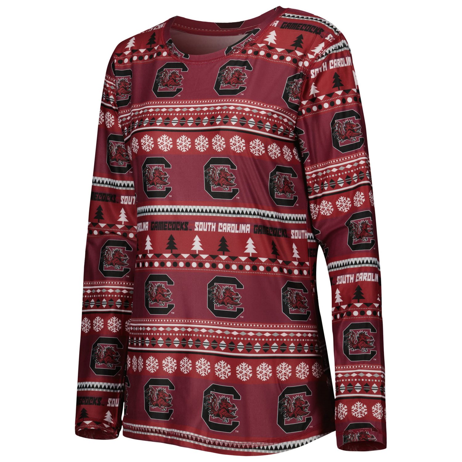 Concepts Sport South Carolina Gamecocks Holiday Long Sleeve T-Shirt and Pants Sleep Set                                          - view number 2