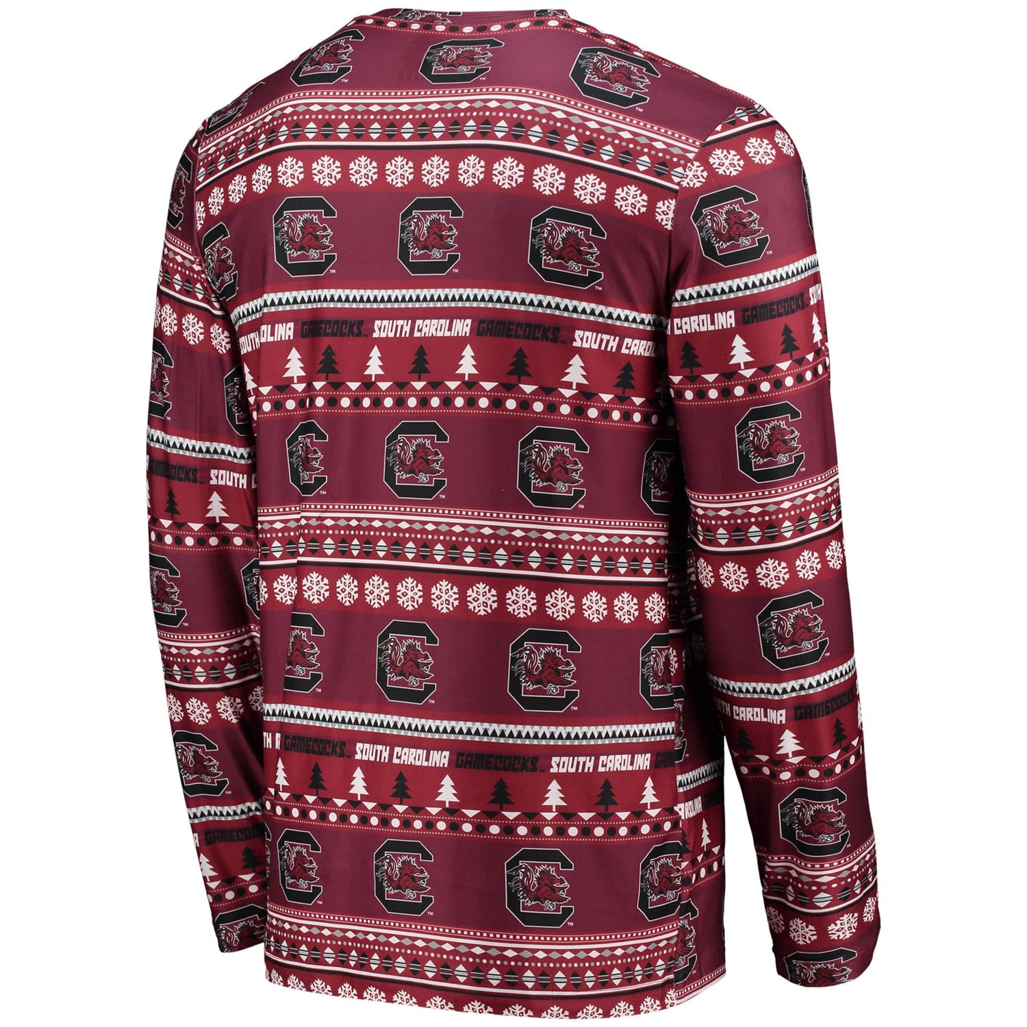 Concepts Sport South Carolina Gamecocks Ugly Sweater Long Sleeve T-Shirt and Pants Sleep Set                                     - view number 3