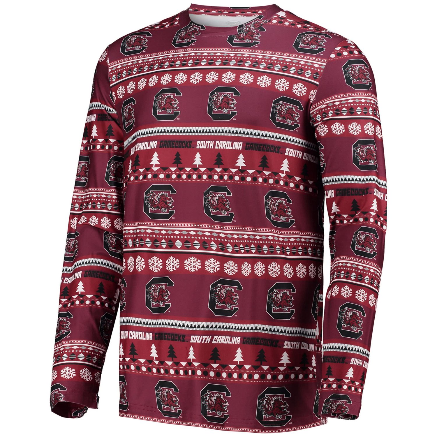 Concepts Sport South Carolina Gamecocks Ugly Sweater Long Sleeve T-Shirt and Pants Sleep Set                                     - view number 2