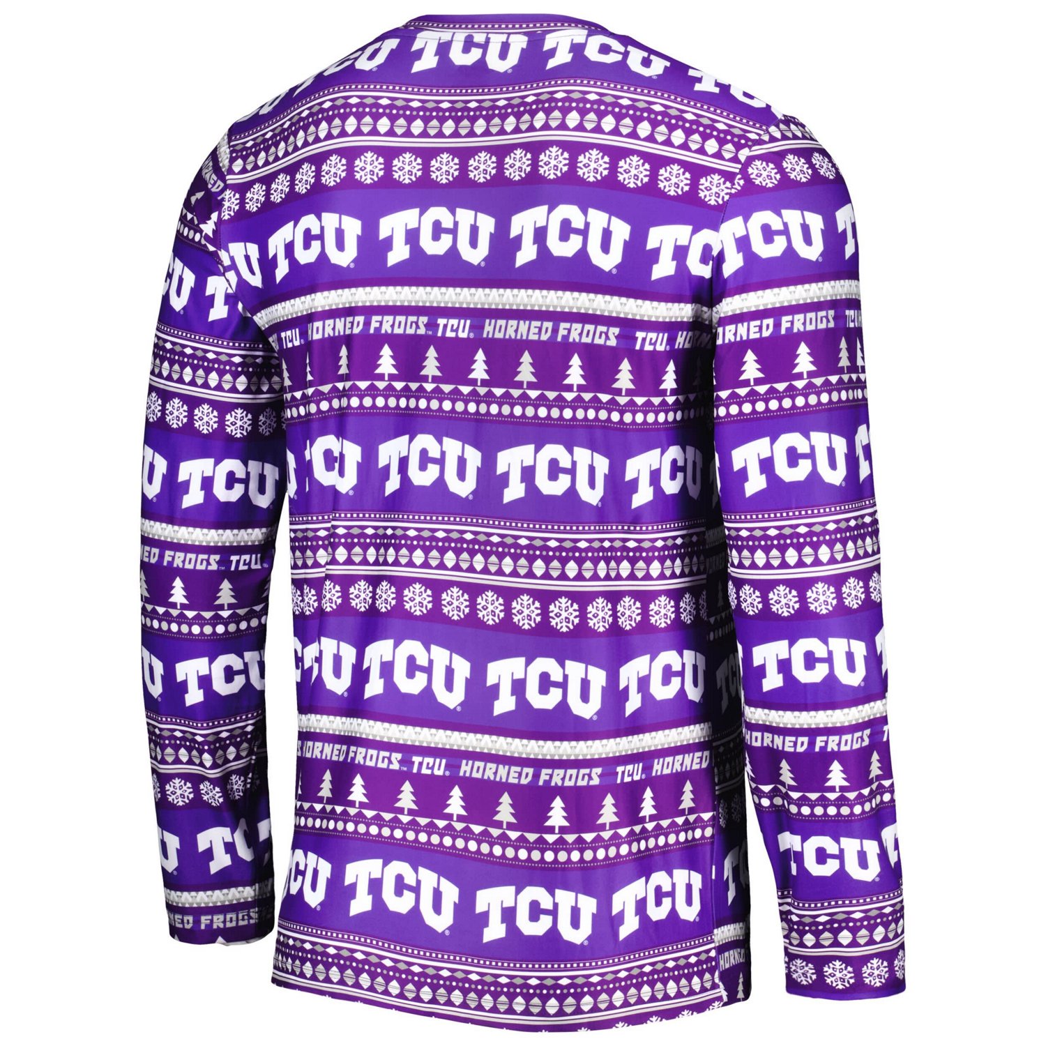 Concepts Sport TCU Horned Frogs Swivel Long Sleeve T-Shirt  Pants Sleep Set - view number 3