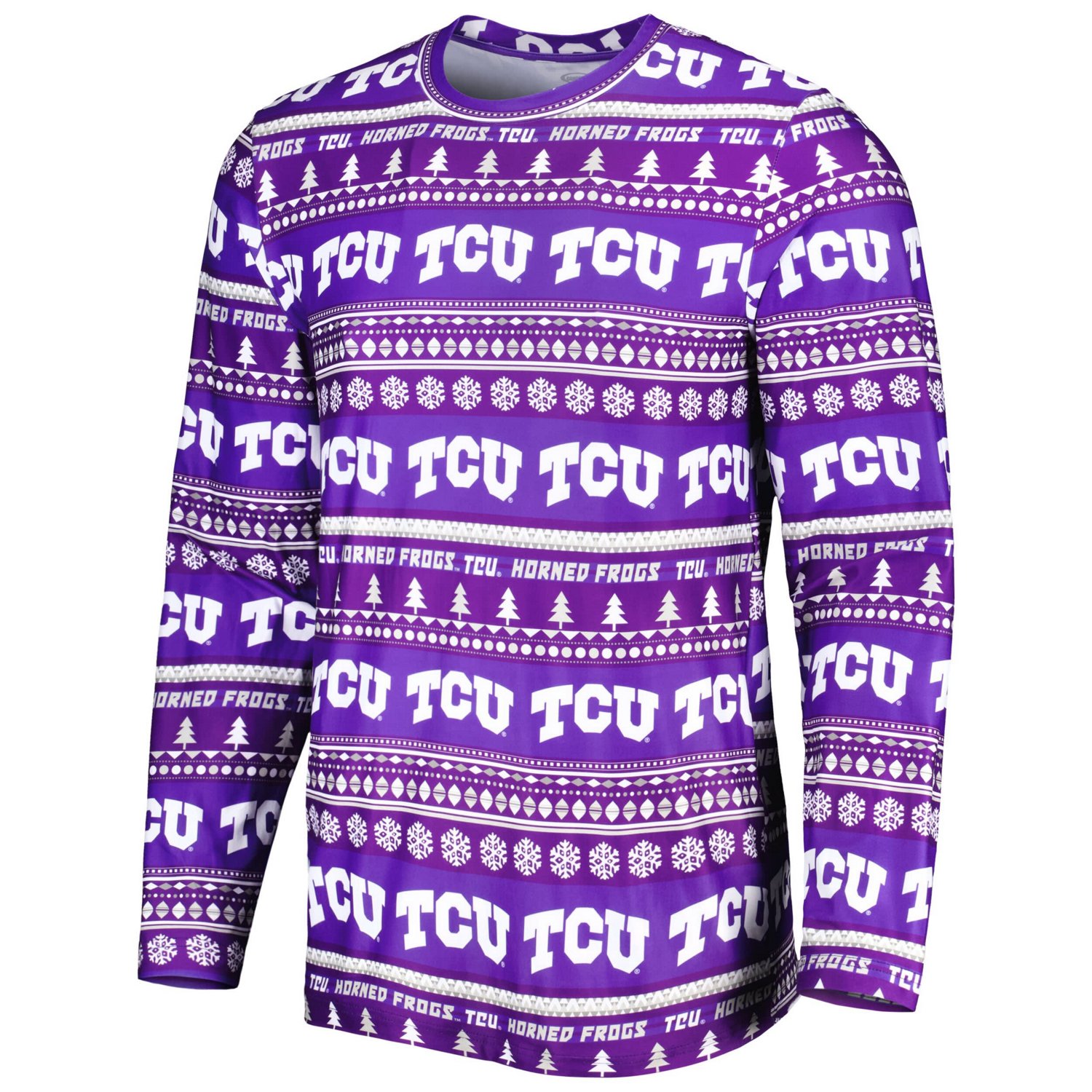 Concepts Sport TCU Horned Frogs Swivel Long Sleeve T-Shirt  Pants Sleep Set - view number 2