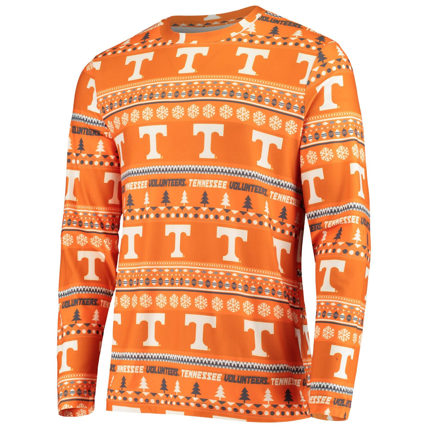 Concepts Sport Tennessee Tennessee Volunteers Ugly Sweater Knit Long Sleeve Top and Pant Set                                     - view number 2