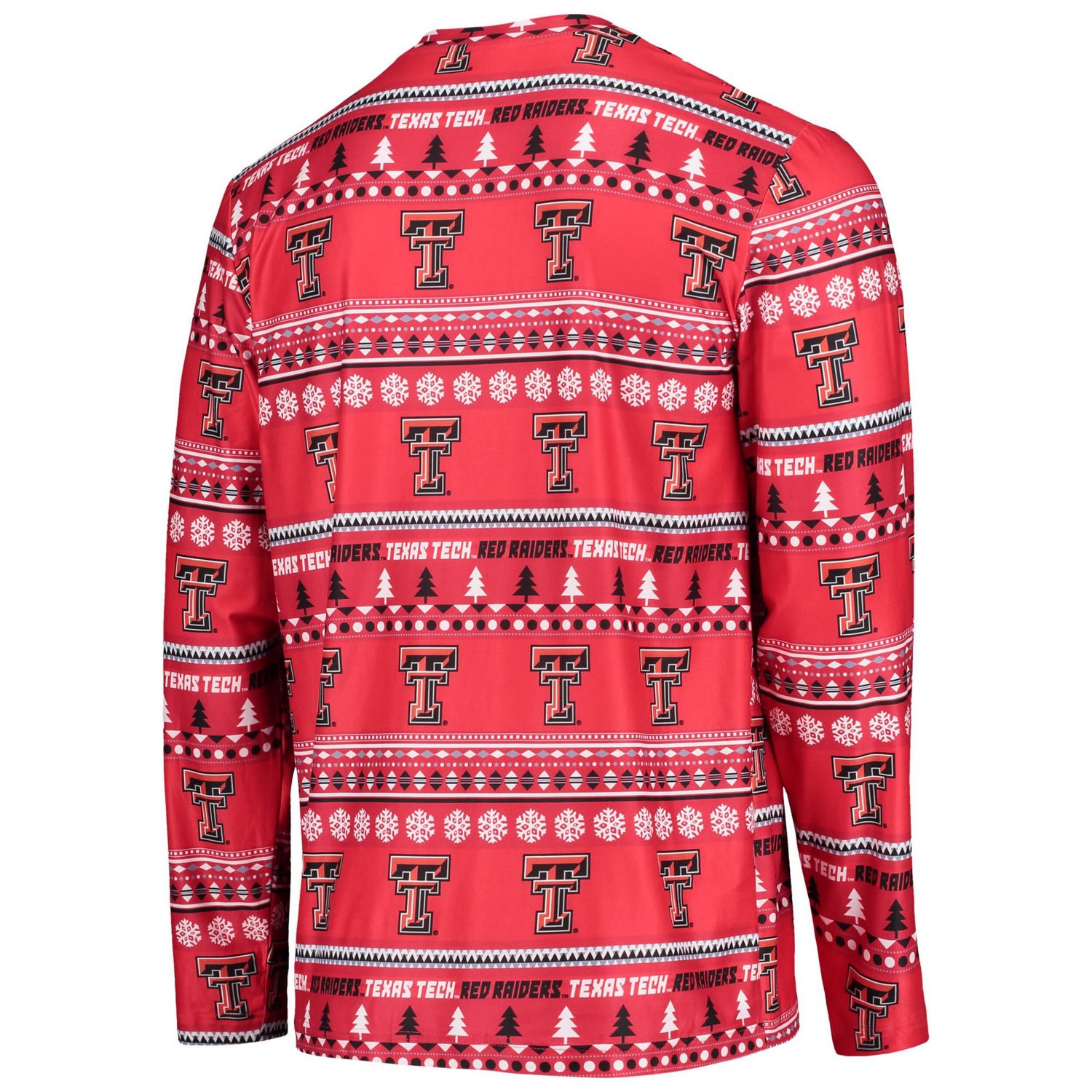 Concepts Sport Texas Tech Raiders Ugly Sweater Long Sleeve T-Shirt and Pants Sleep Set - view number 3