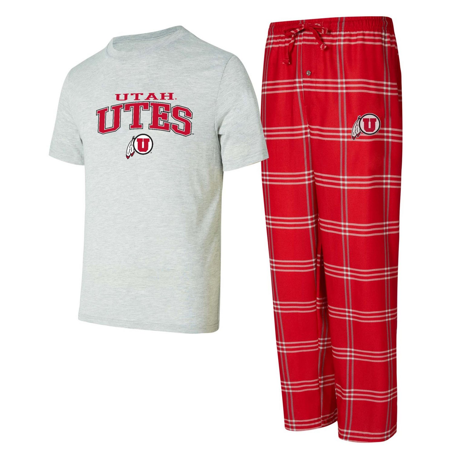 Concepts Sport Utah Utes T-Shirt  Pants Sleep Set                                                                                - view number 1