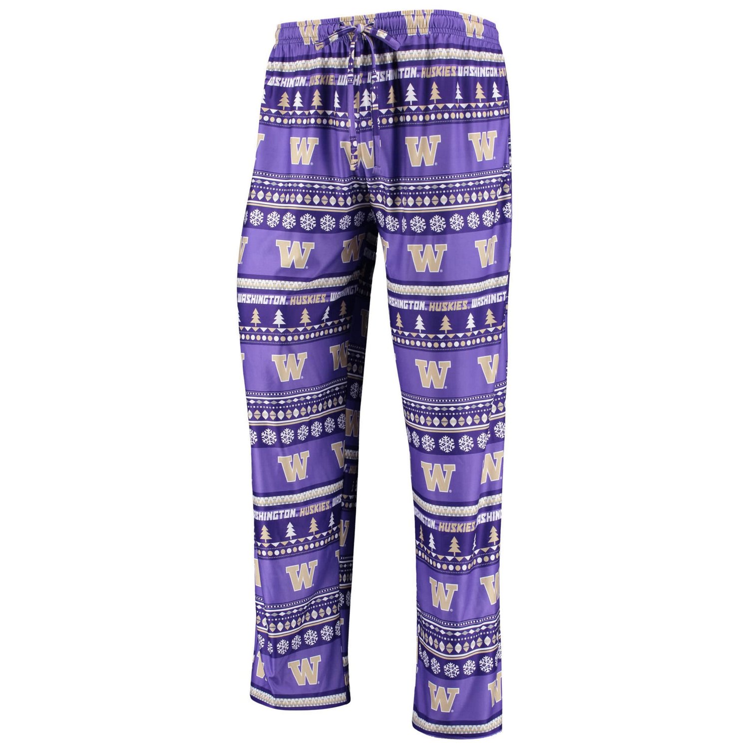 Concepts Sport Washington Huskies Ugly Sweater Long Sleeve T-Shirt and Pants Sleep Set                                           - view number 4