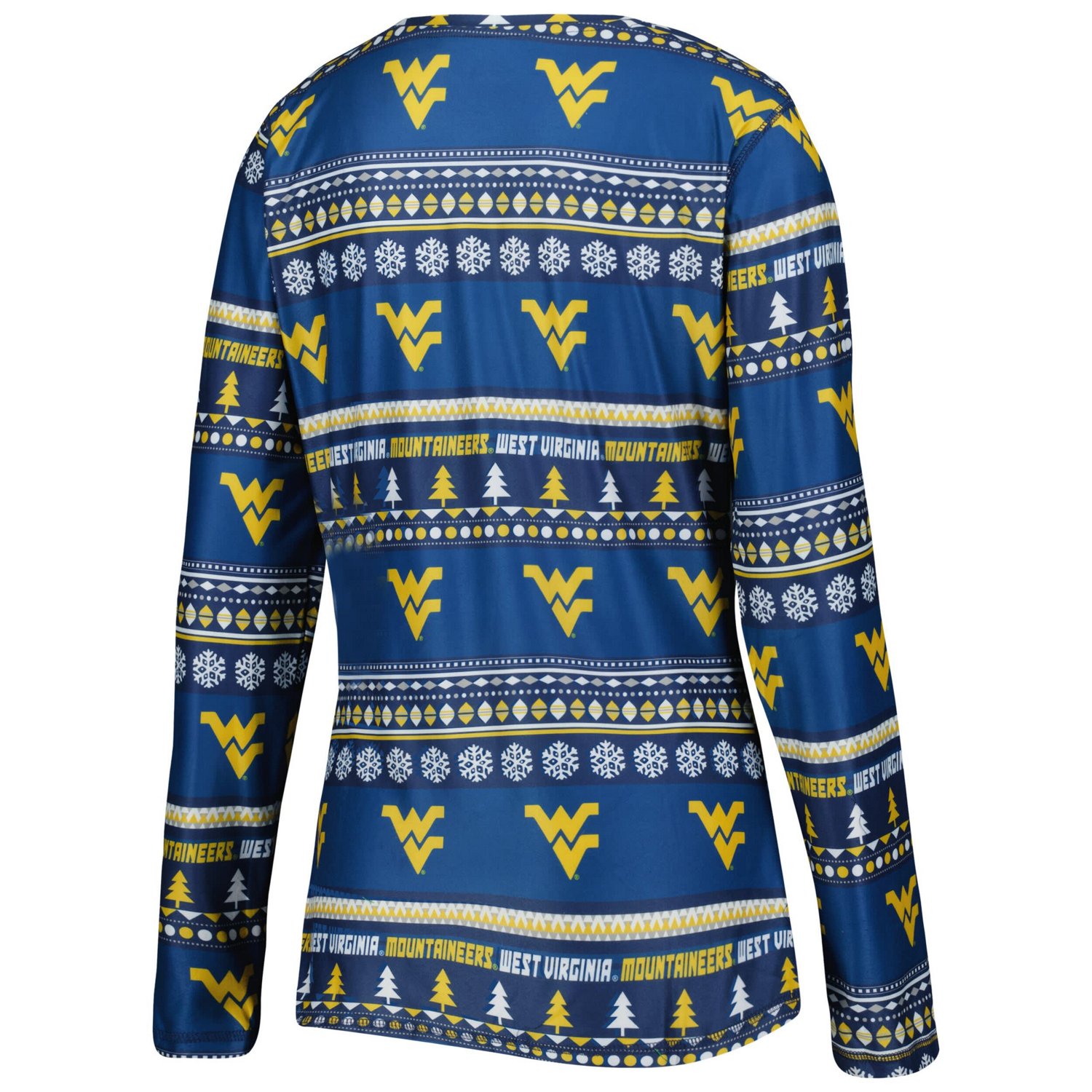 Concepts Sport West Virginia Mountaineers Holiday Long Sleeve T-Shirt and Pants Sleep Set                                        - view number 3