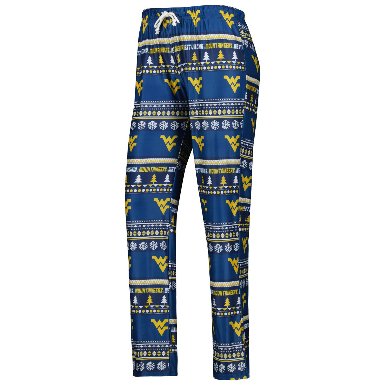 Concepts Sport West Virginia Mountaineers Holiday Long Sleeve T-Shirt and Pants Sleep Set                                        - view number 4