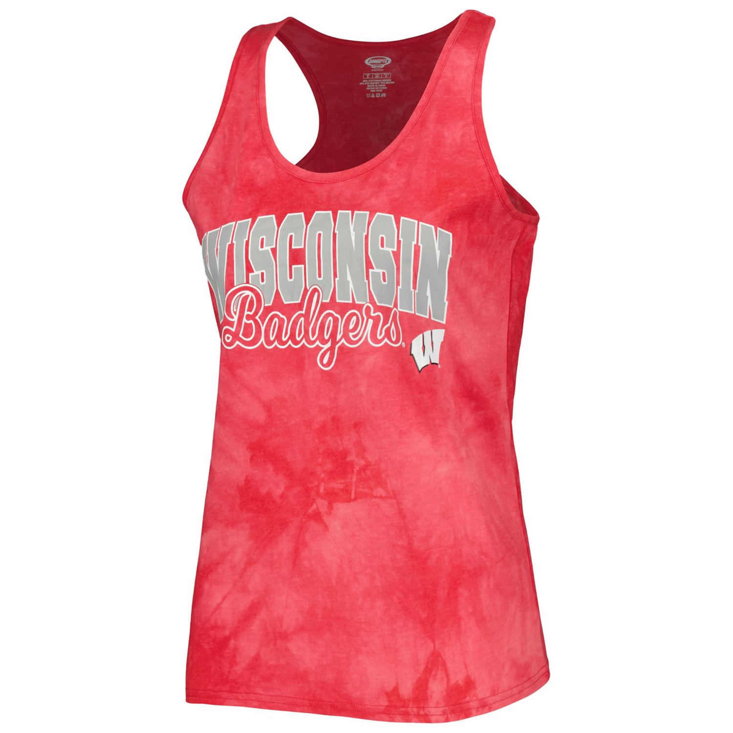 Concepts Sport Wisconsin Badgers Billboard Tie-Dye Tank and Shorts Sleep Set - view number 2