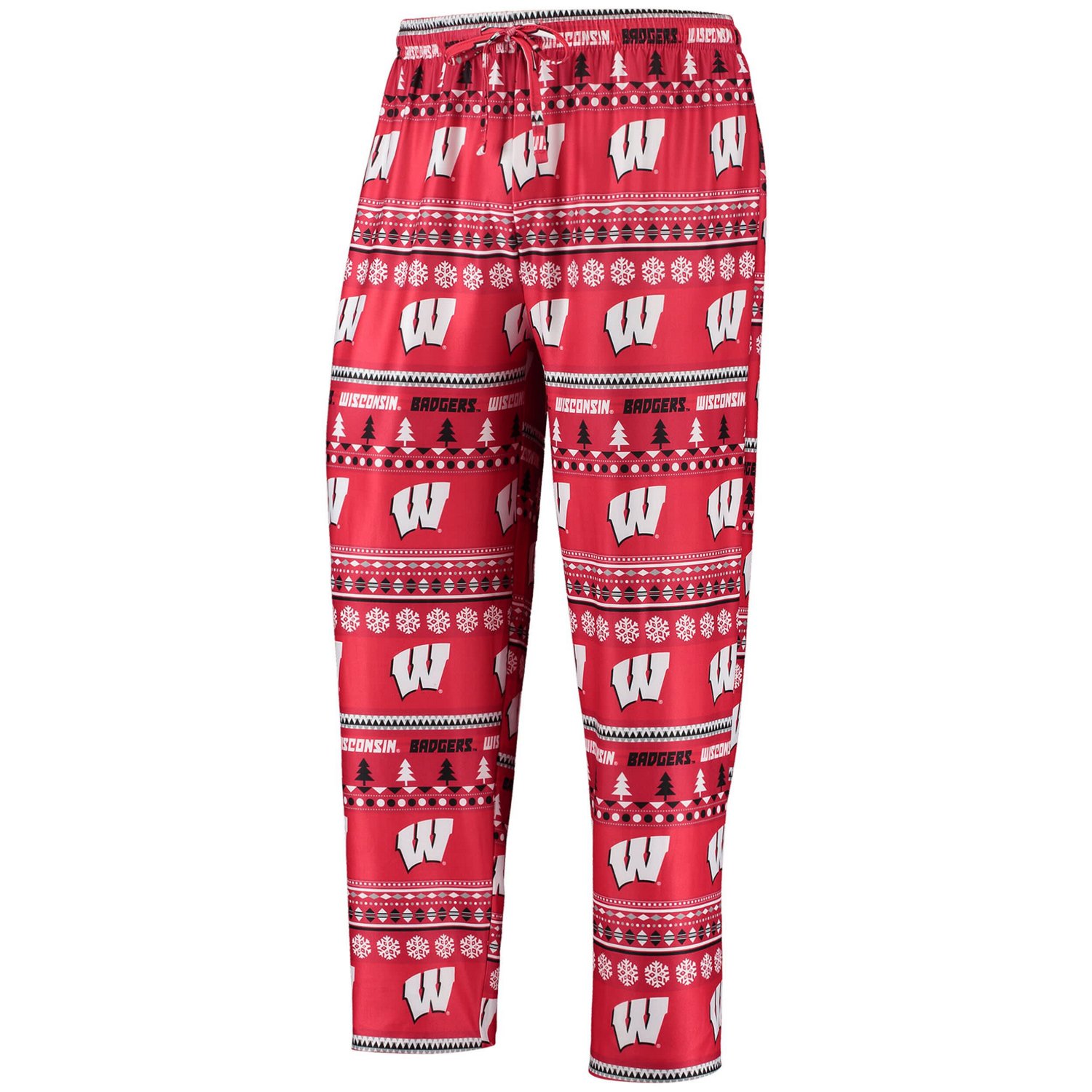 Concepts Sport Wisconsin Badgers Ugly Sweater Long Sleeve T-Shirt and Pants Sleep Set - view number 4