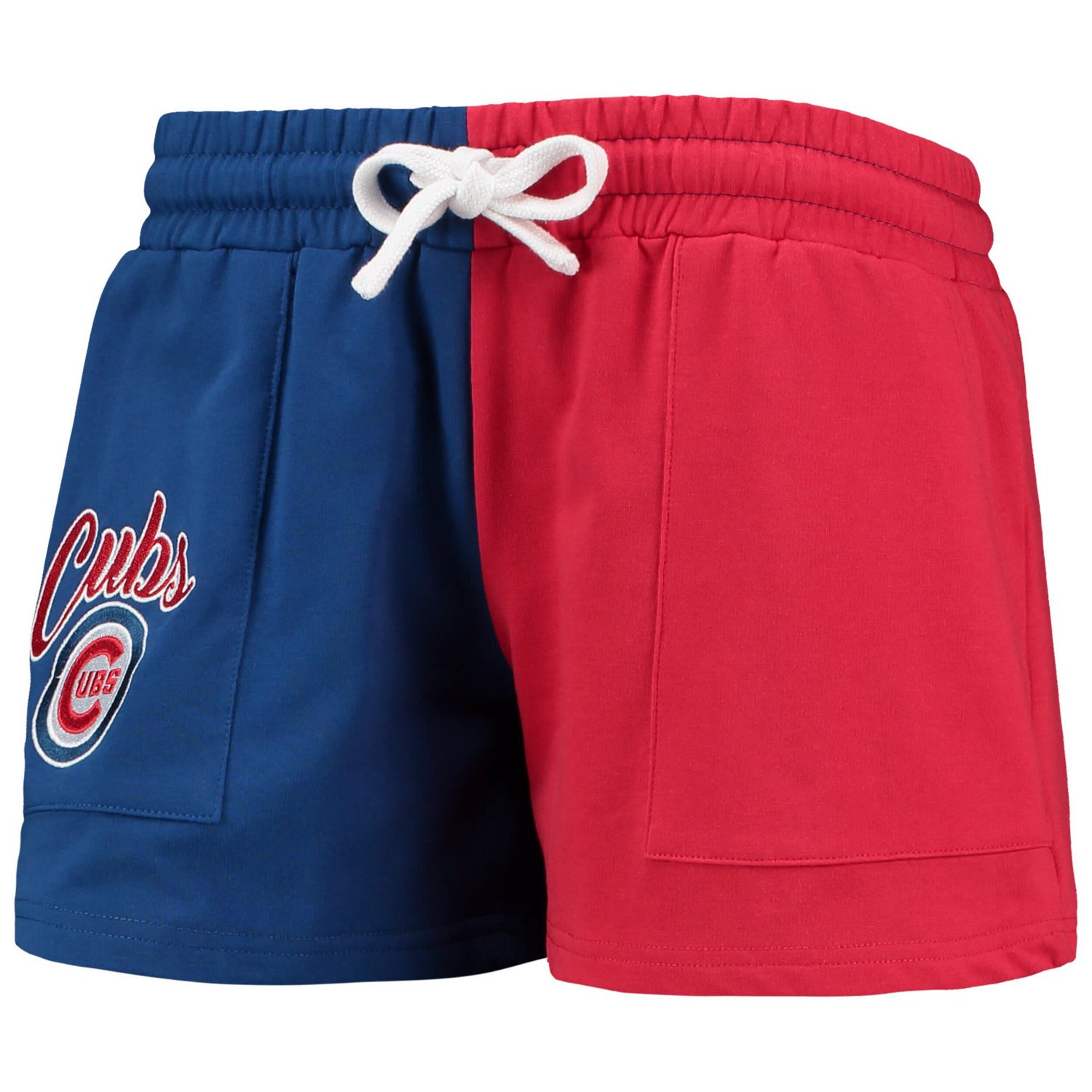 FOCO Red Chicago Cubs Color-Block Pullover Hoodie  Shorts Lounge Set - view number 4