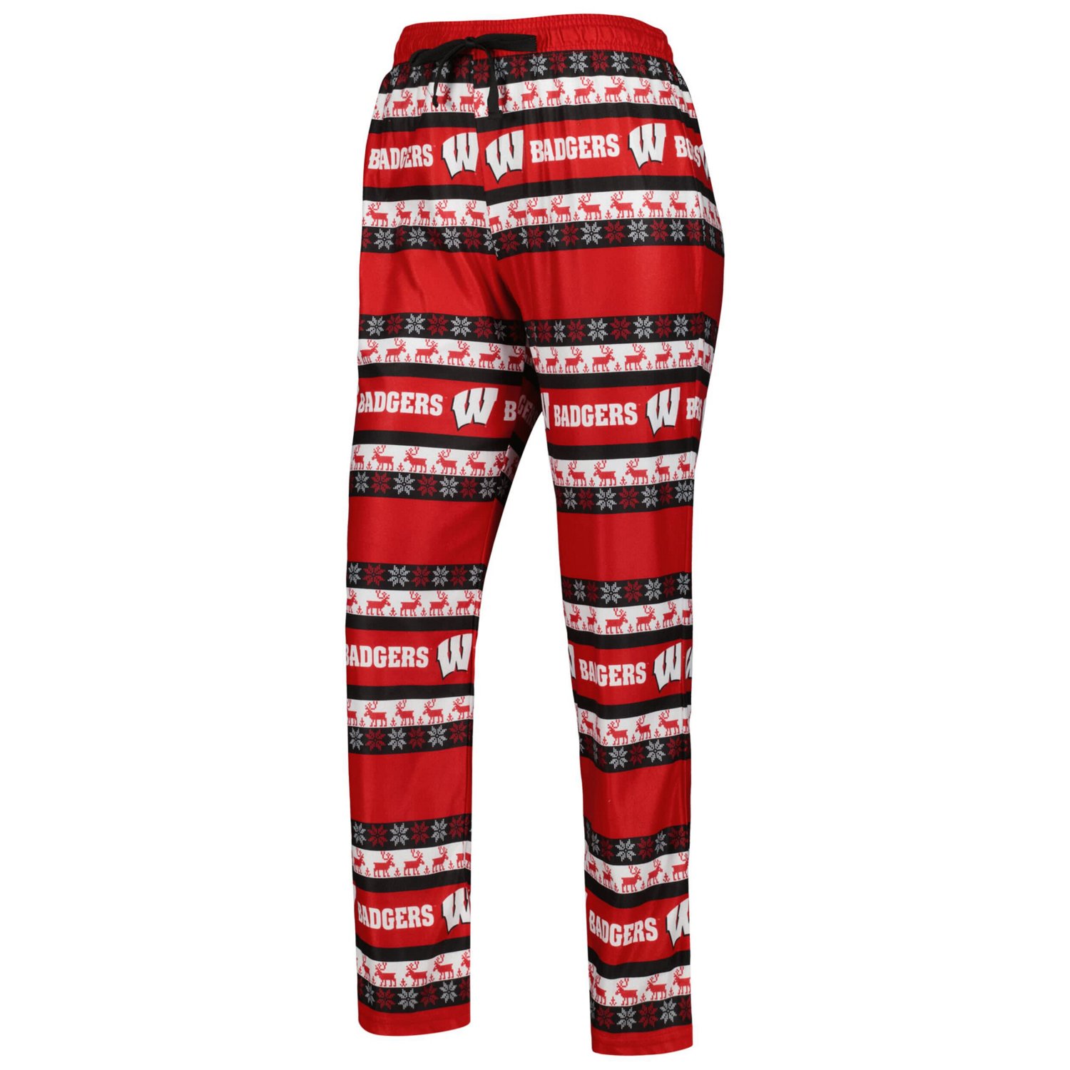 FOCO Wisconsin Badgers Ugly Long Sleeve T-Shirt  Pajama Pants Sleep Set - view number 4