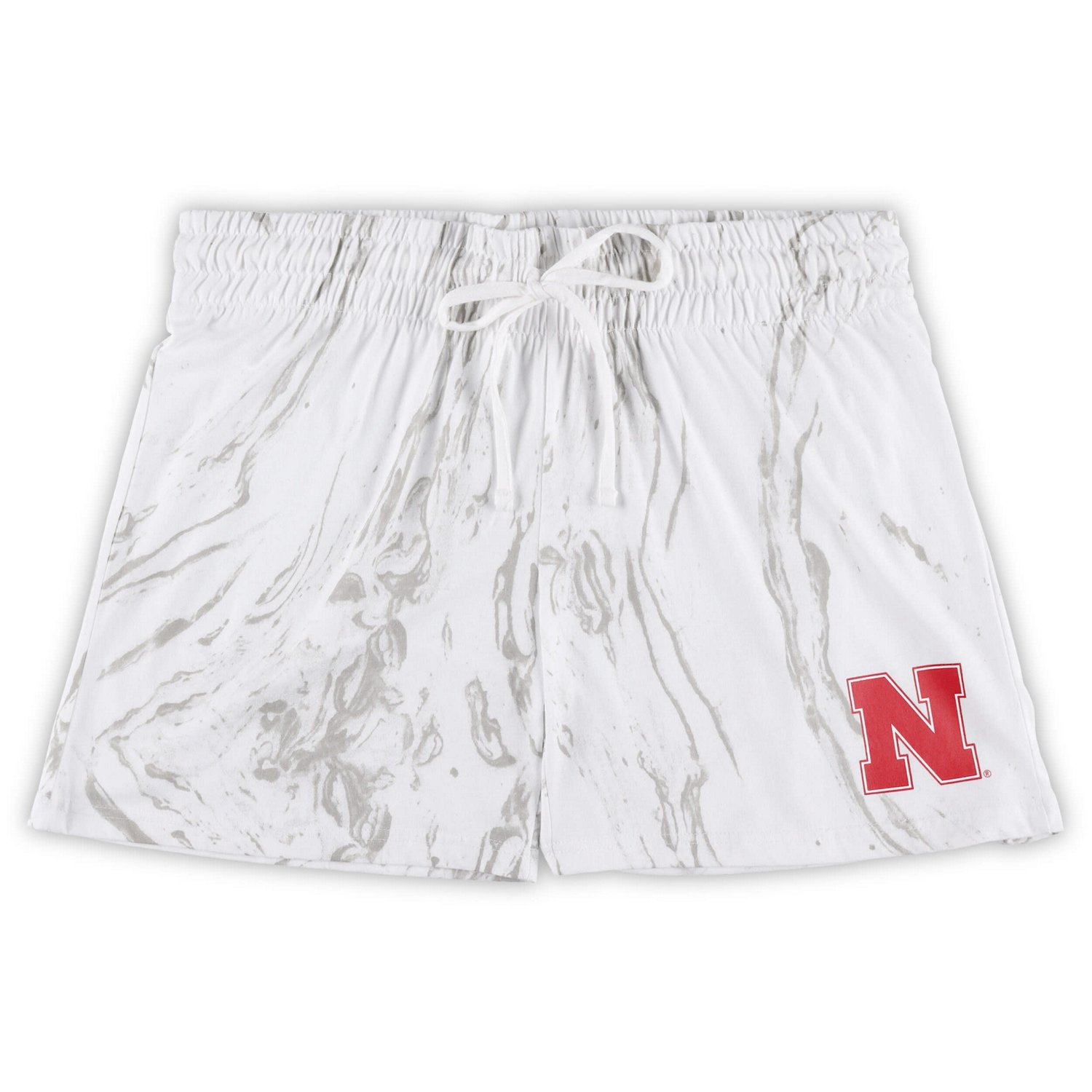 Profile Nebraska Huskers Plus Size Marble Tank and Shorts Set - view number 3