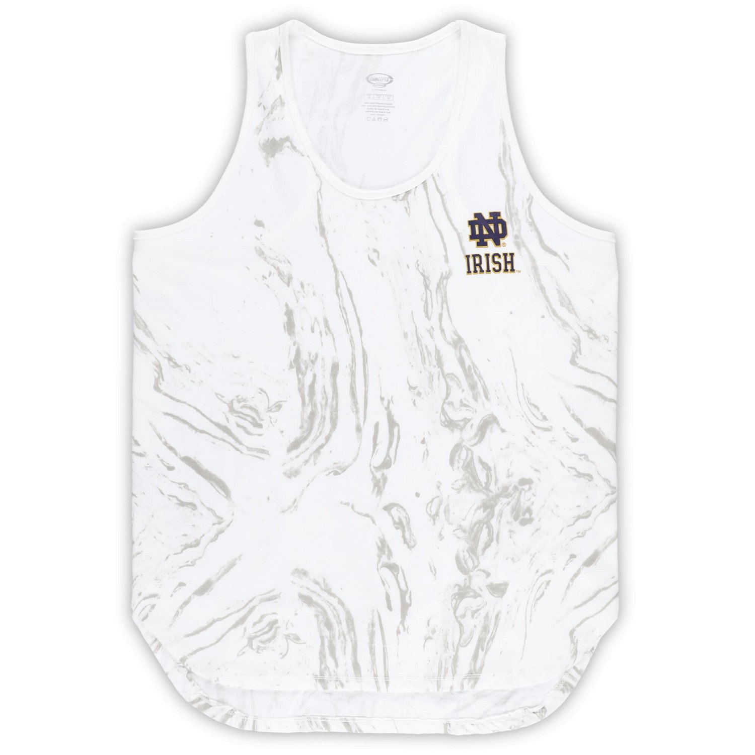 Profile Notre Dame Fighting Irish Plus Size Marble Tank and Shorts Set                                                           - view number 2