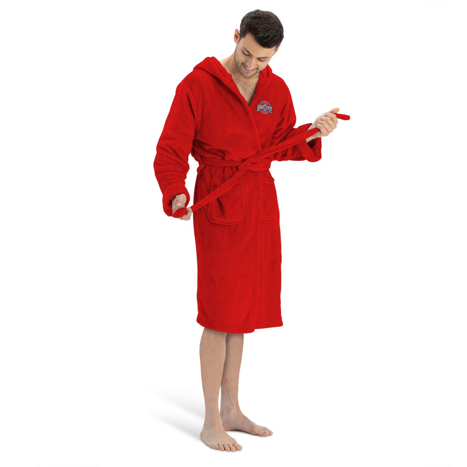 The Northwest Group Ohio State Buckeyes Hooded Silk-Touch Bath Robe - view number 4