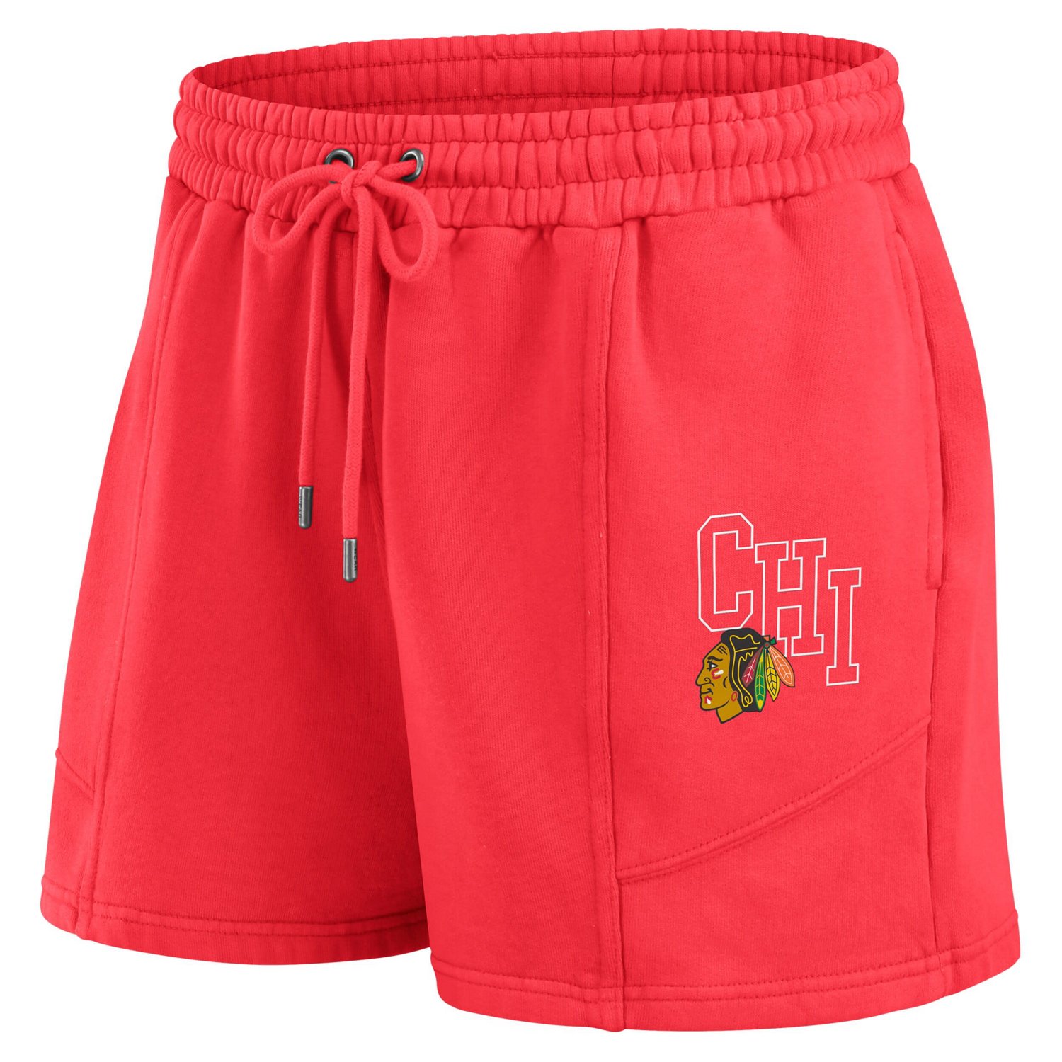 WEAR by Erin Andrews Chicago Blackhawks Washed Fleece Sweatshirt  Shorts Lounge Set - view number 4
