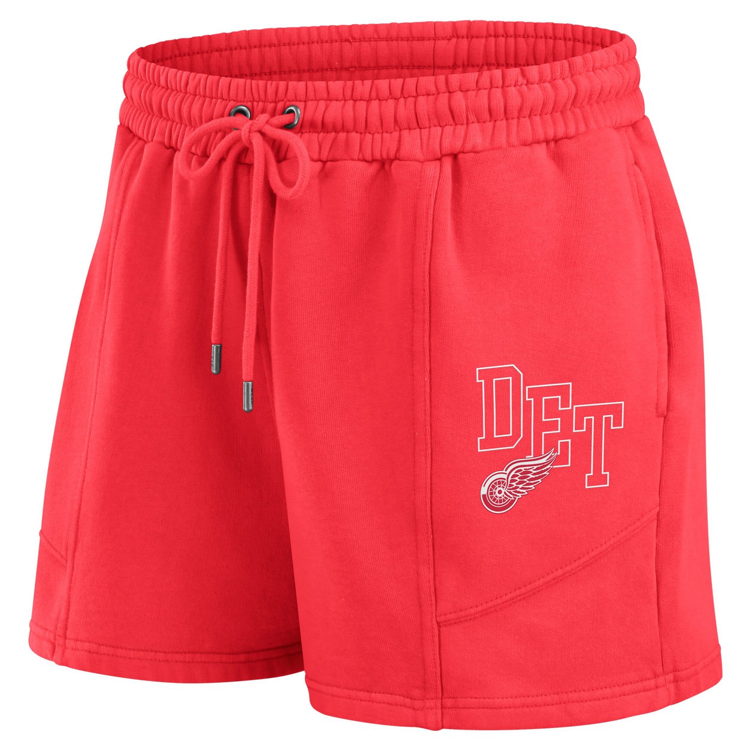 WEAR by Erin Andrews Detroit Wings Washed Fleece Sweatshirt  Shorts Lounge Set                                                   - view number 4