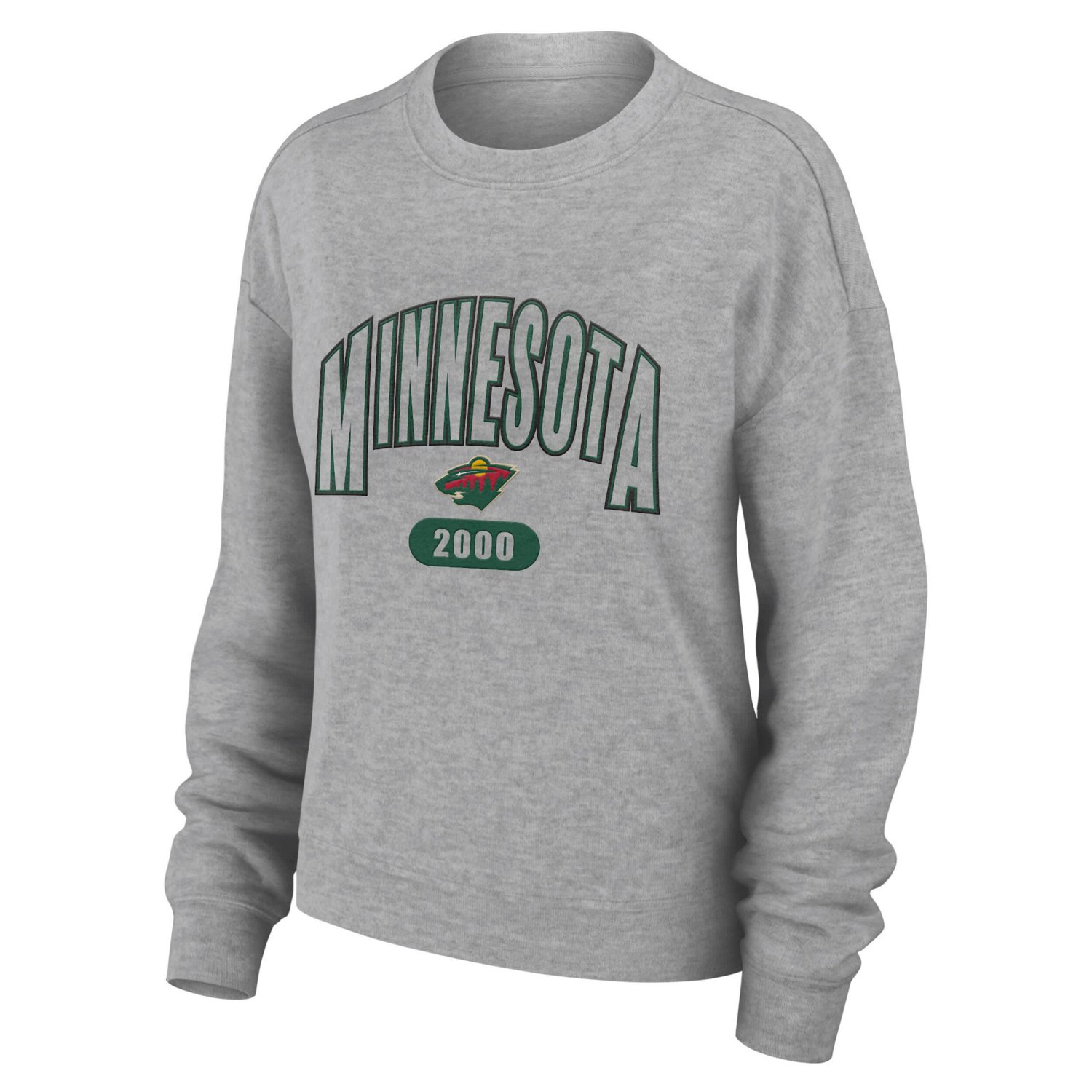 WEAR by Erin Andrews Minnesota Wild Knit Long Sleeve Tri-Blend T-Shirt  Pants Sleep Set                                          - view number 2