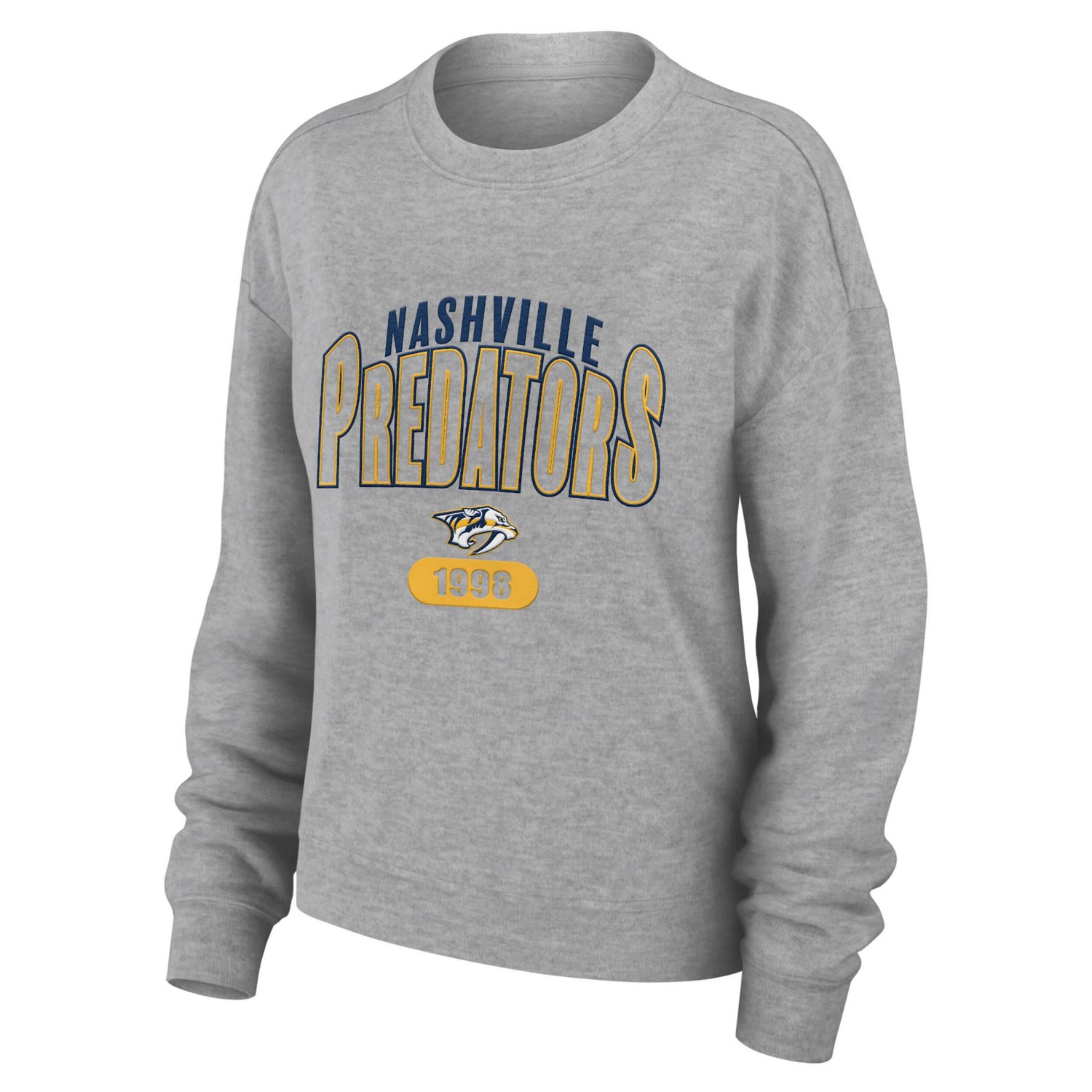WEAR by Erin Andrews Nashville Predators Knit Long Sleeve Tri-Blend T-Shirt  Pants Sleep Set - view number 2