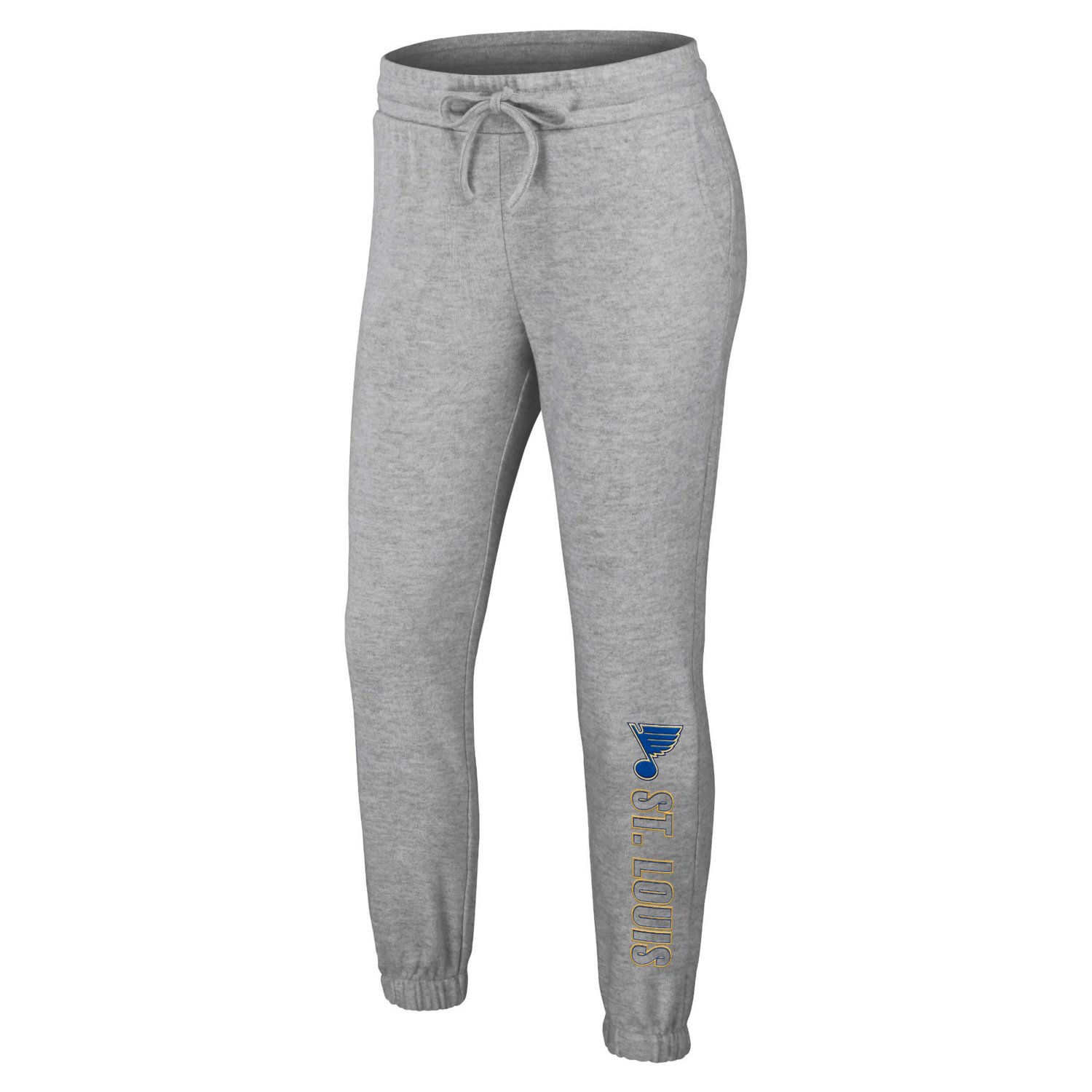 WEAR by Erin Andrews St Louis Blues Knit Long Sleeve Tri-Blend T-Shirt  Pants Sleep Set - view number 4