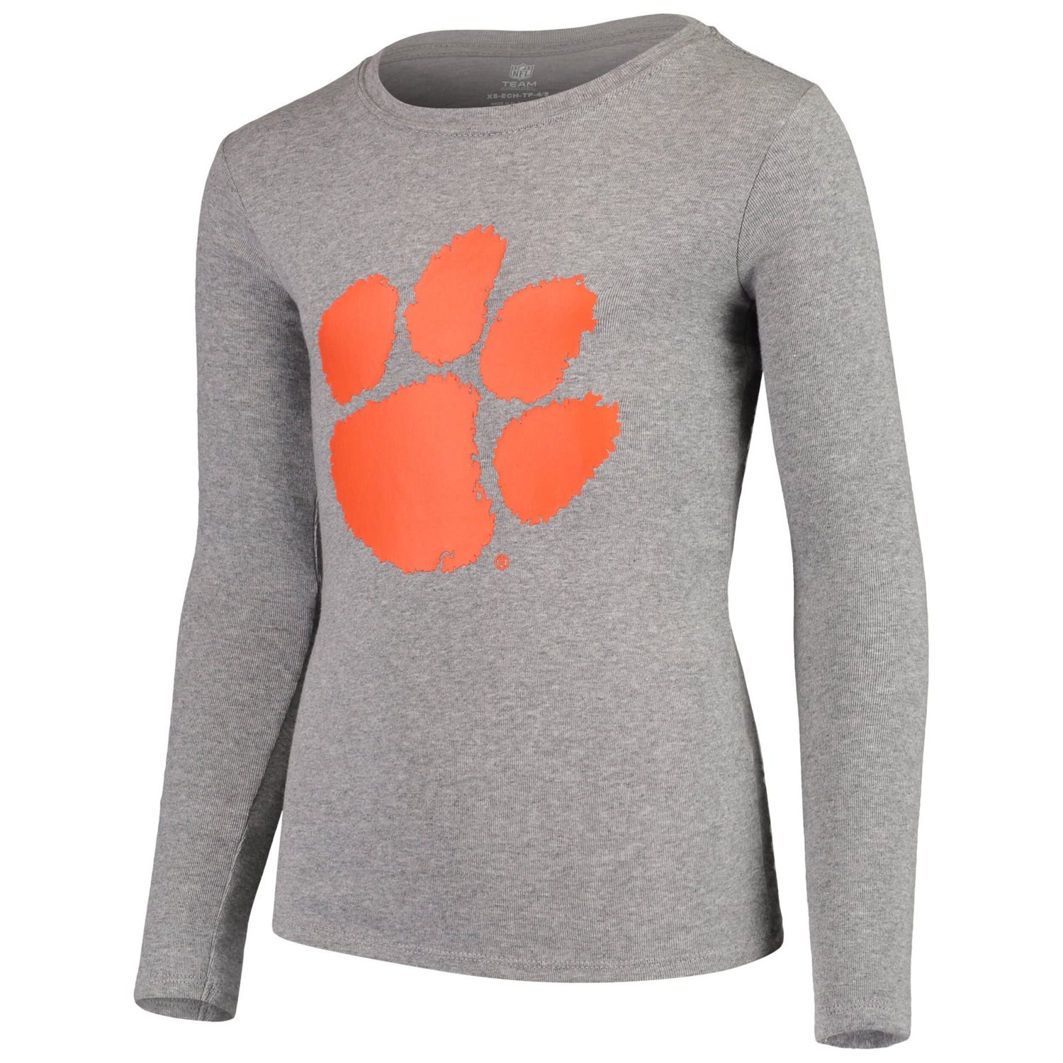 Youth Heathered Clemson Tigers Long Sleeve T-Shirt  Pant Sleep Set - view number 2