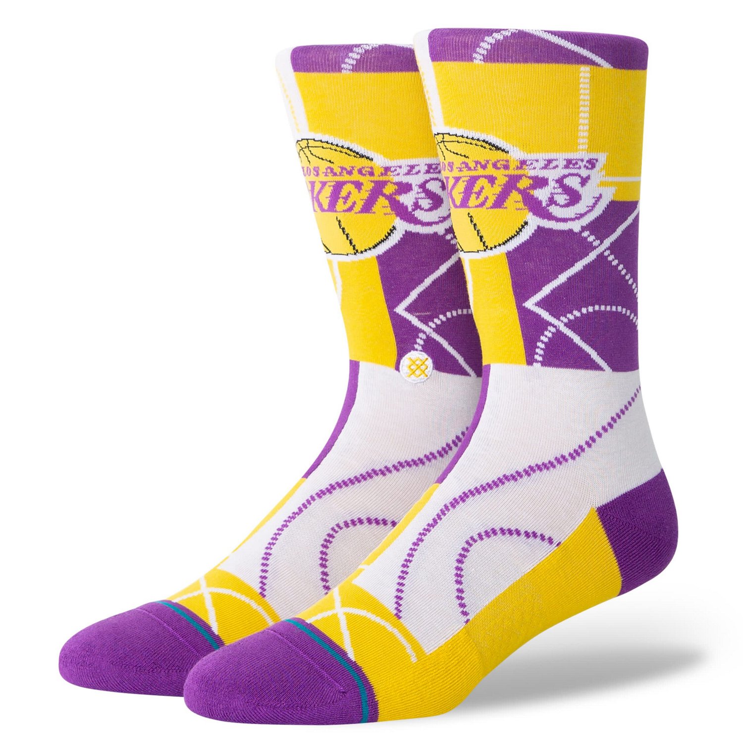 Stance Los Angeles Lakers NBA Zone Crew Socks - view number 1