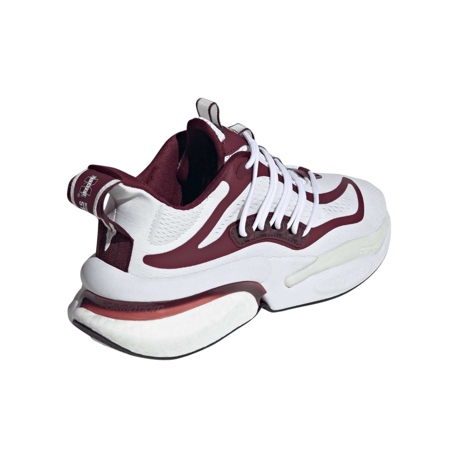 adidas Maroon Mississippi State Bulldogs Alphaboost V1 Sustainable BOOST Shoes                                                   - view number 4