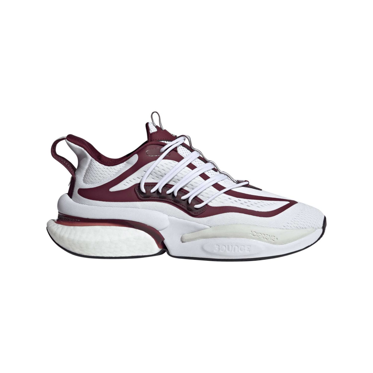 adidas Maroon Mississippi State Bulldogs Alphaboost V1 Sustainable BOOST Shoes                                                   - view number 2