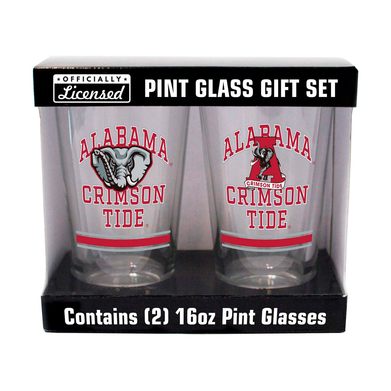 Alabama Crimson Tide 16oz Pint Glass Two Pack - view number 1