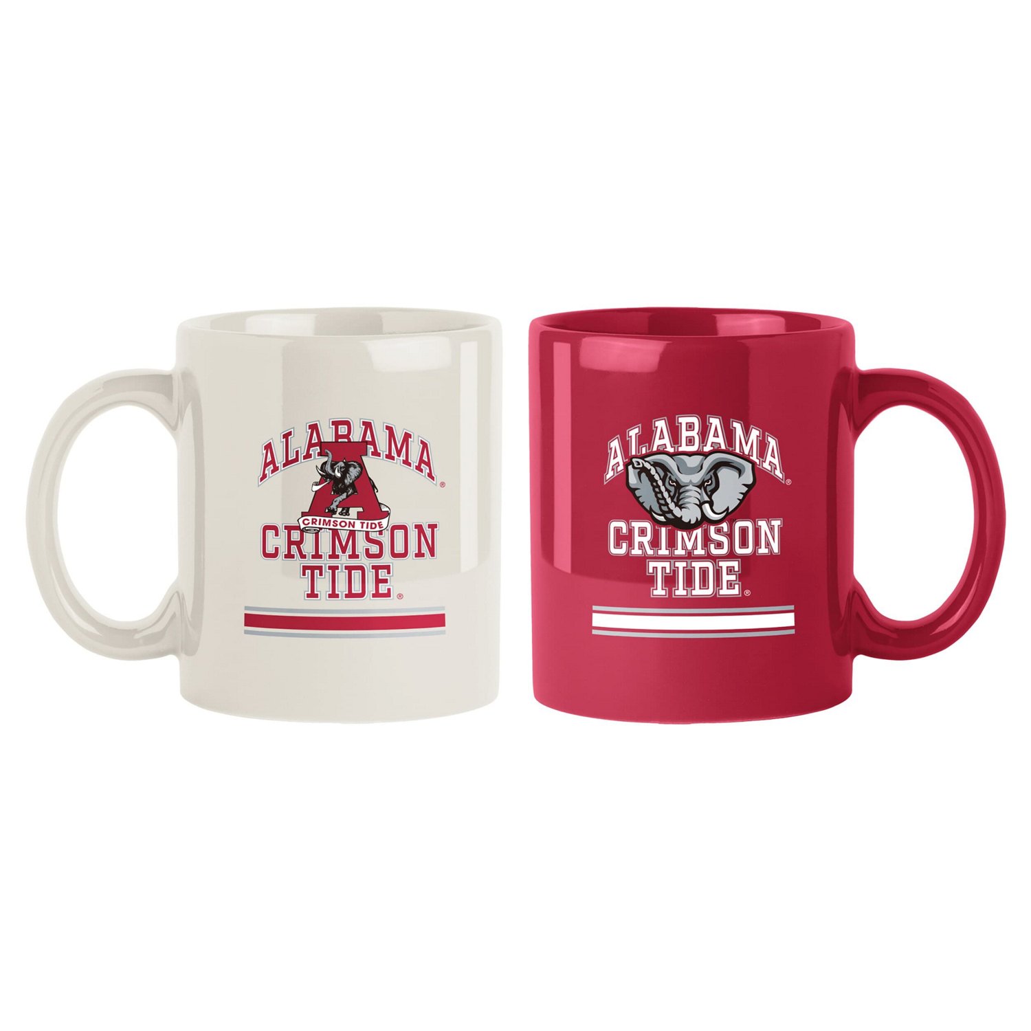 Alabama Crimson Tide 2-Pack 15oz Checkered Wordmark Mug Set