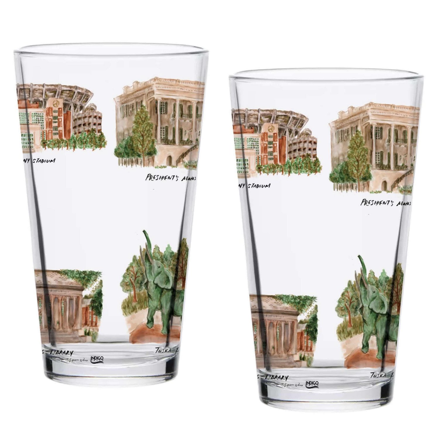 Alabama Crimson Tide 2-Pack 16oz Laura Wilcox University Pint Set                                                                - view number 2