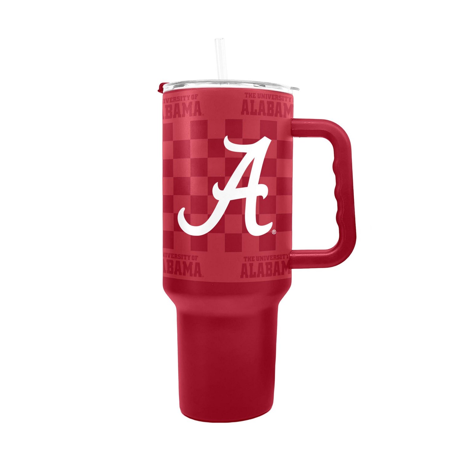 Alabama Crimson Tide 40oz Checkered Stainless Steel Tumbler - view number 2