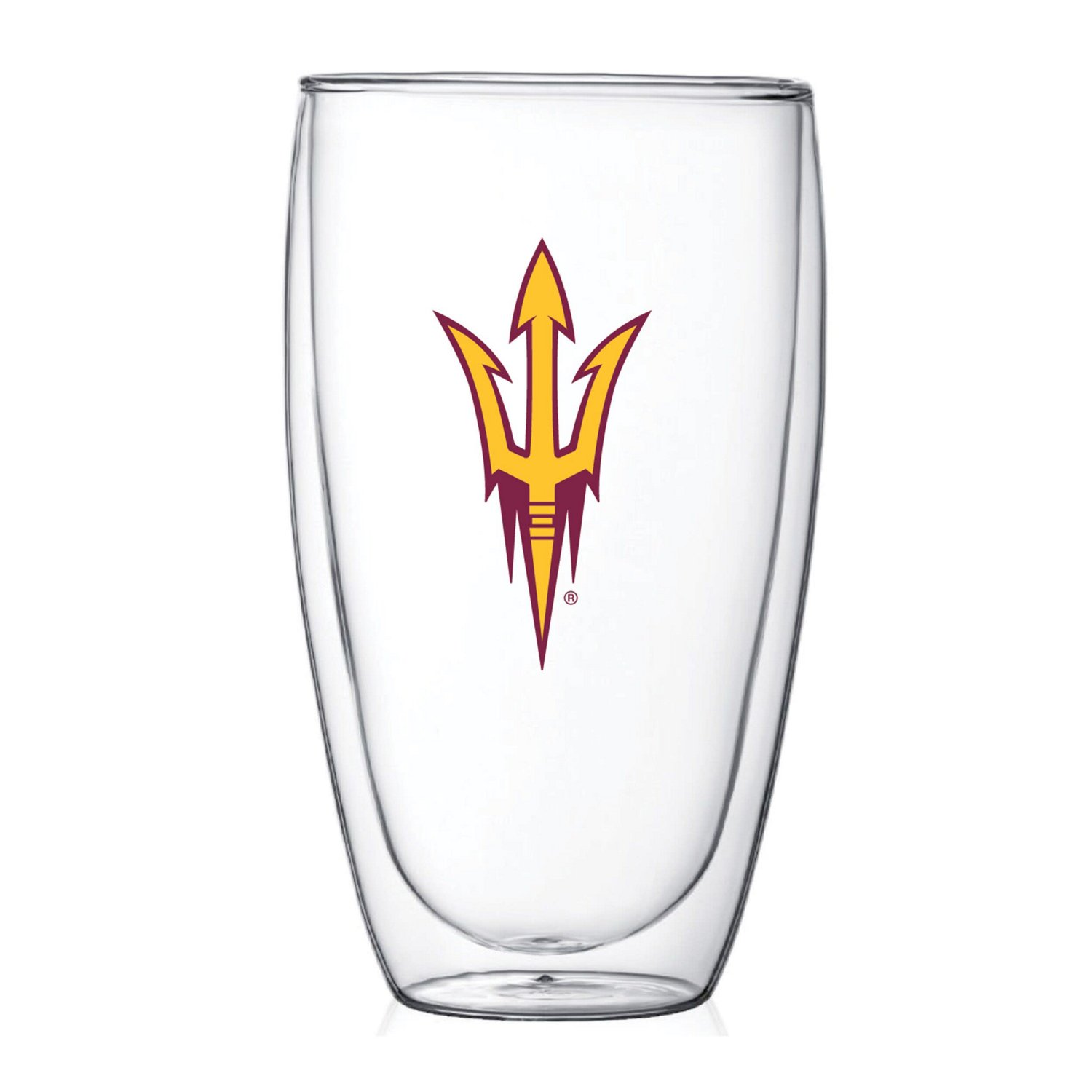 Arizona State Sun Devils 15oz Double Wall Thermo Glass