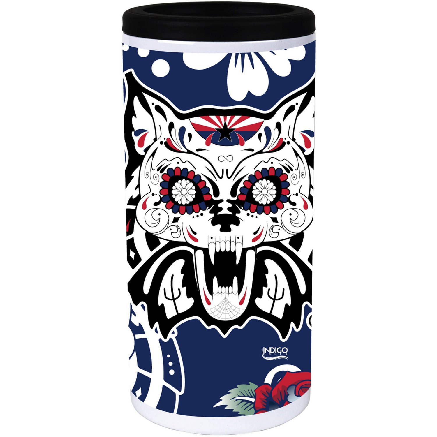 Arizona Wildcats Dia Stainless Steel 12oz Slim Can Cooler - view number 2