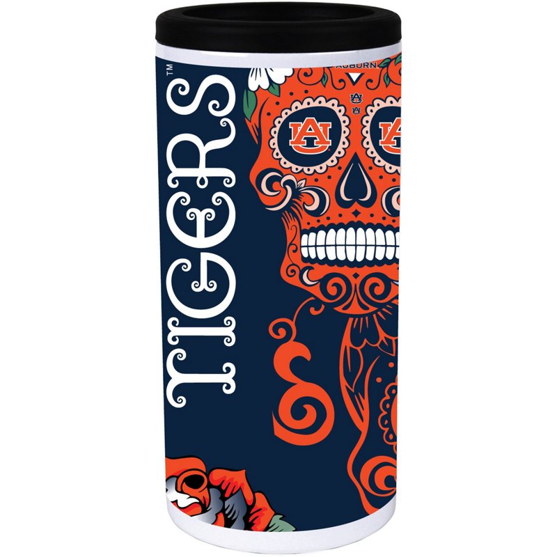 Indigo Falls Auburn Tigers Dia Stainless Steel 12oz Slim Can Cooler White - NCAA Novelty at Academy Sports