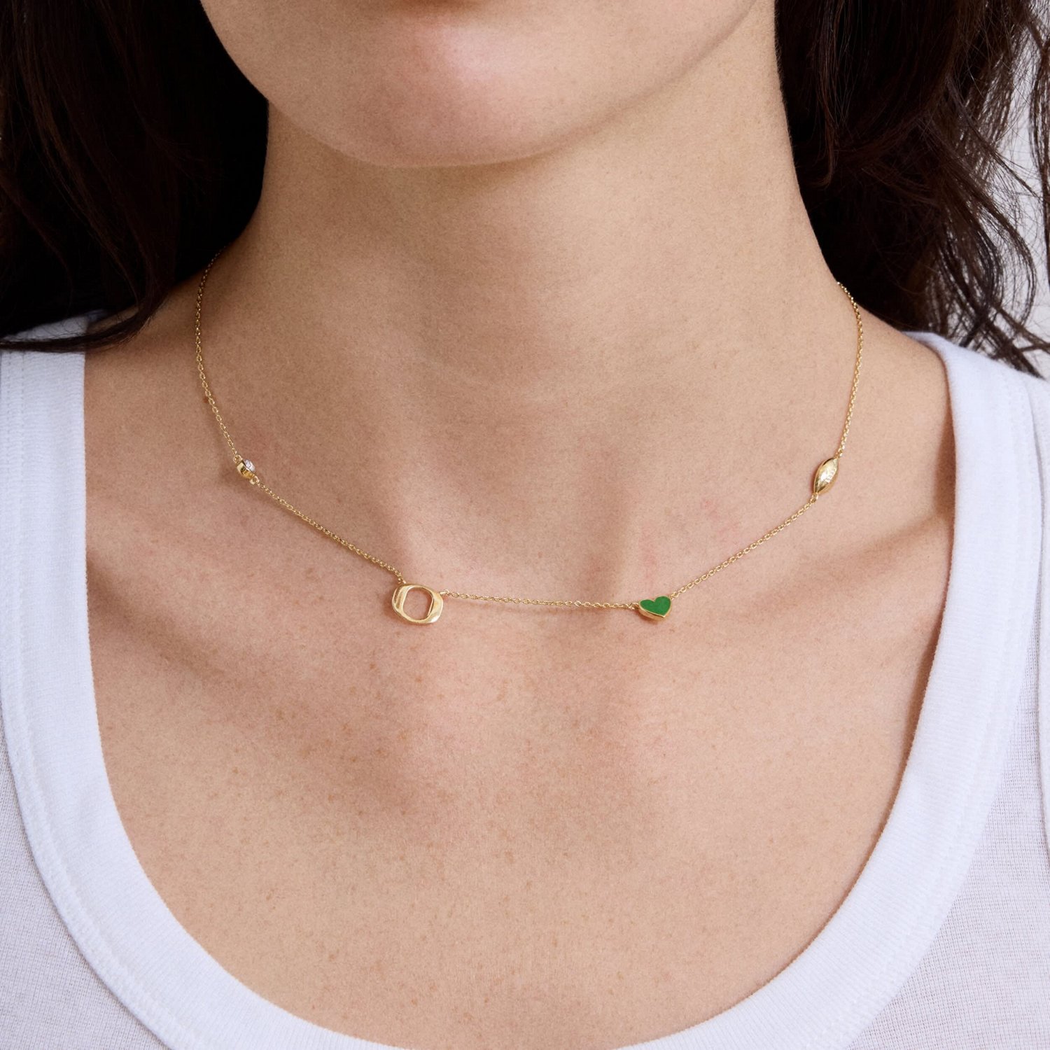 BaubleBar Oregon Ducks Delicate Spaced Charm Necklace - view number 3