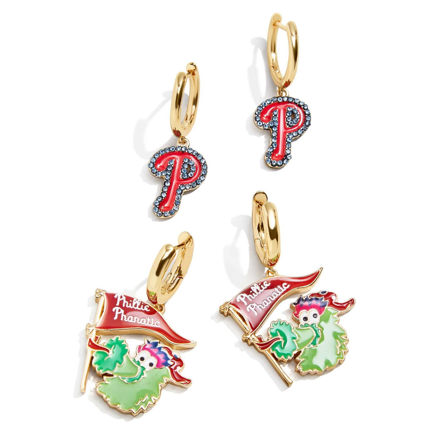 BaubleBar Philadelphia Phillies Team Earrings Set                                                                               