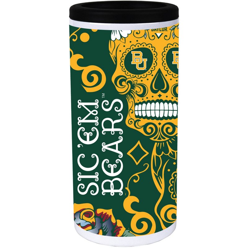 Indigo Falls Baylor Bears Dia Stainless Steel 12oz Slim Can Cooler White - NCAA Novelty at Academy Sports