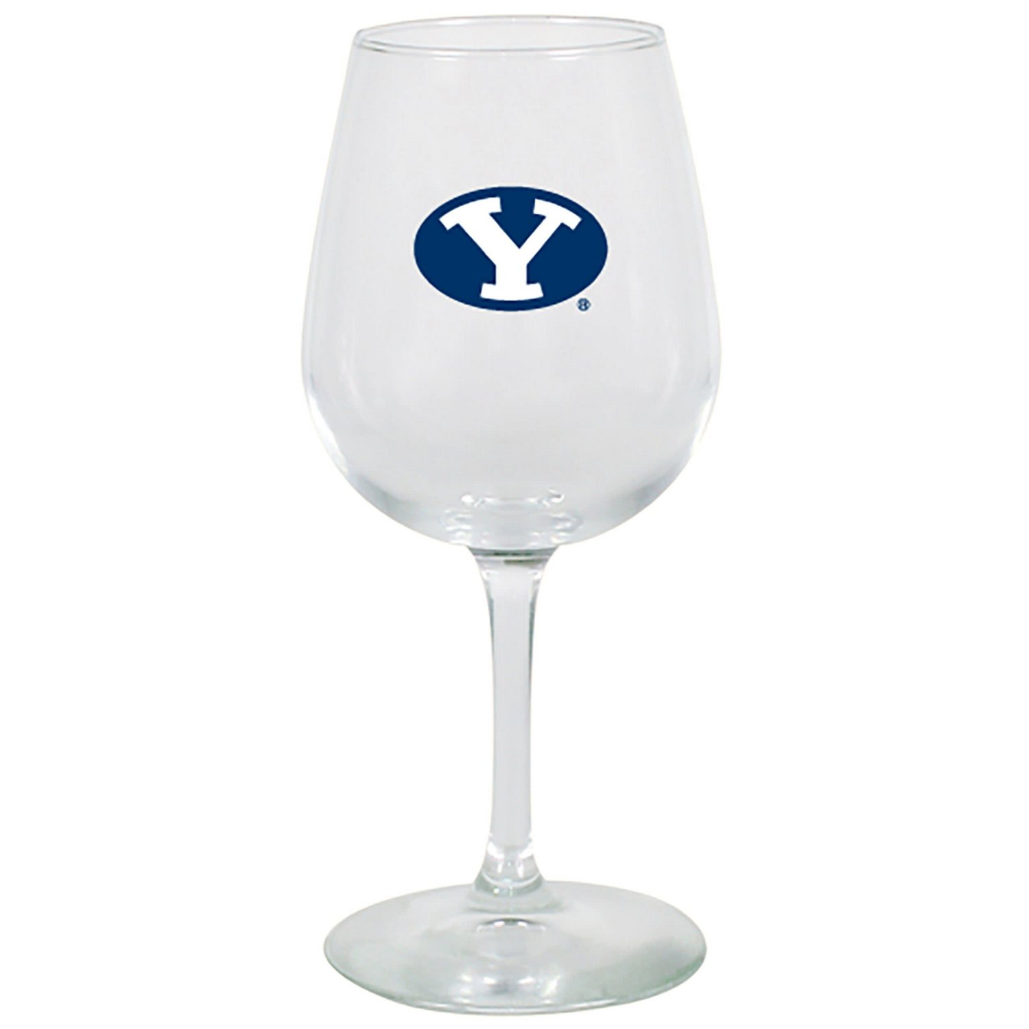 BYU Cougars 12oz Stemmed Wine Glass - view number 1