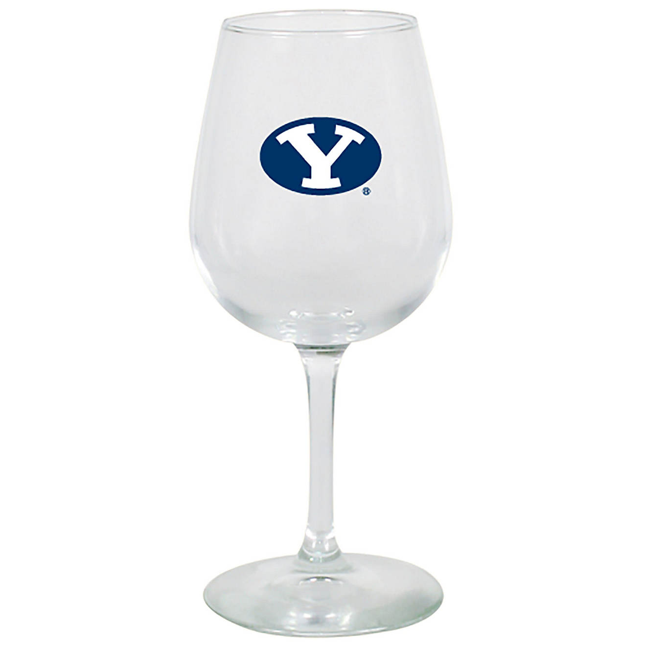 BYU Cougars 12oz Stemmed Wine Glass                                                                                              - view number 1