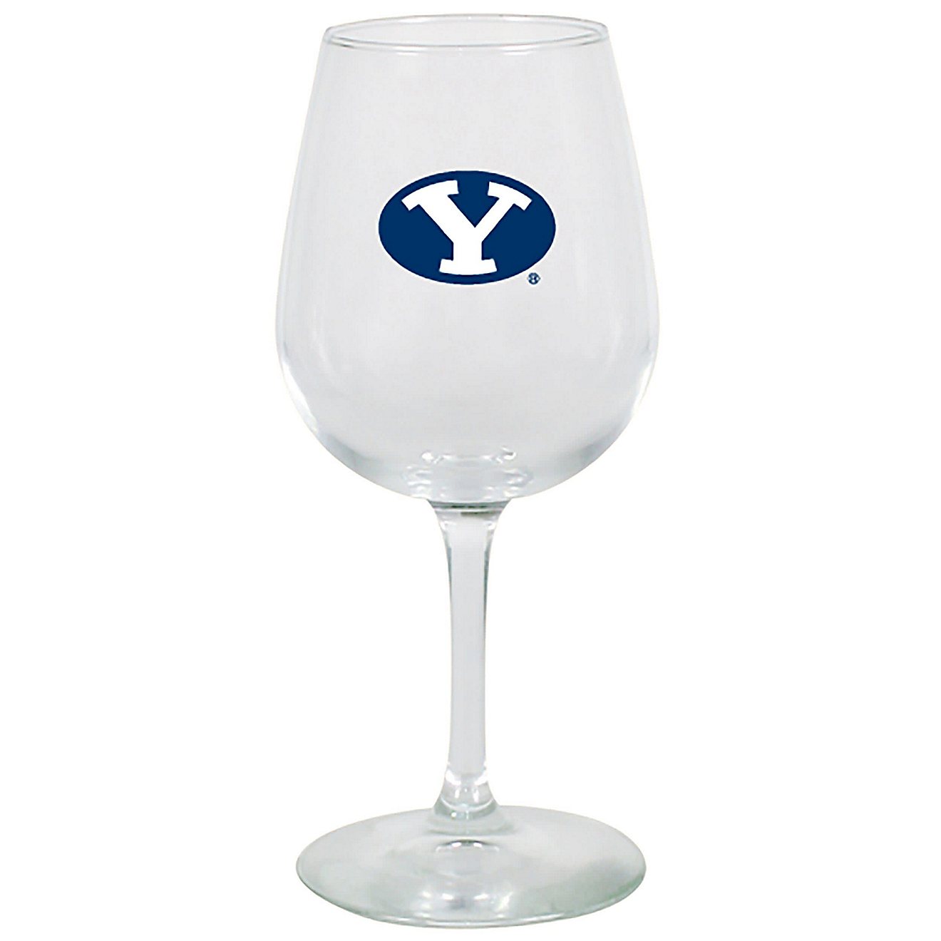 BYU Cougars 12oz Stemmed Wine Glass                                                                                              - view number 1