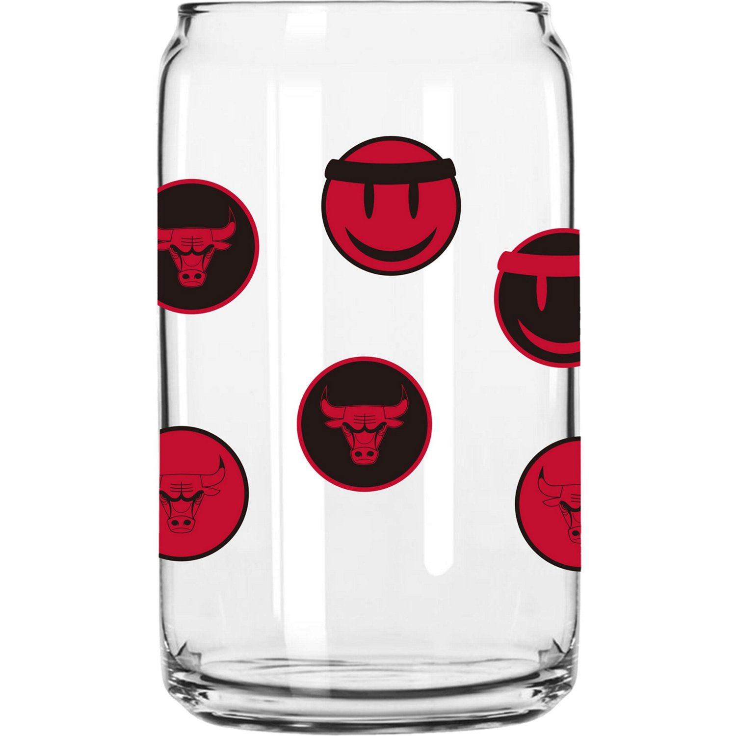 Chicago Bulls 16oz Smiley Can Glass - view number 1