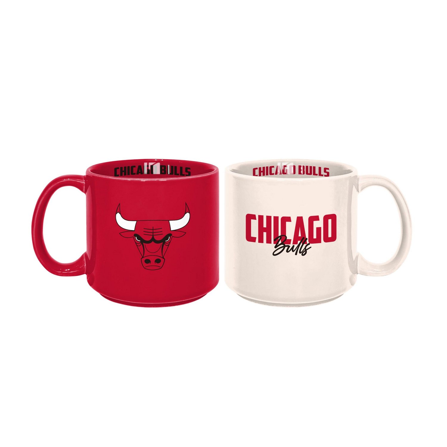 Chicago Bulls 2-Pack 15oz Stackable Mug Set