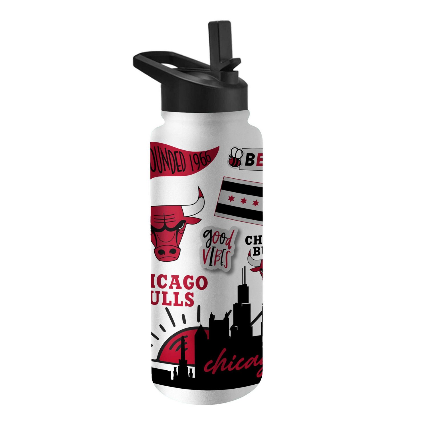 Chicago Bulls 34oz Native Quencher Bottle - view number 2