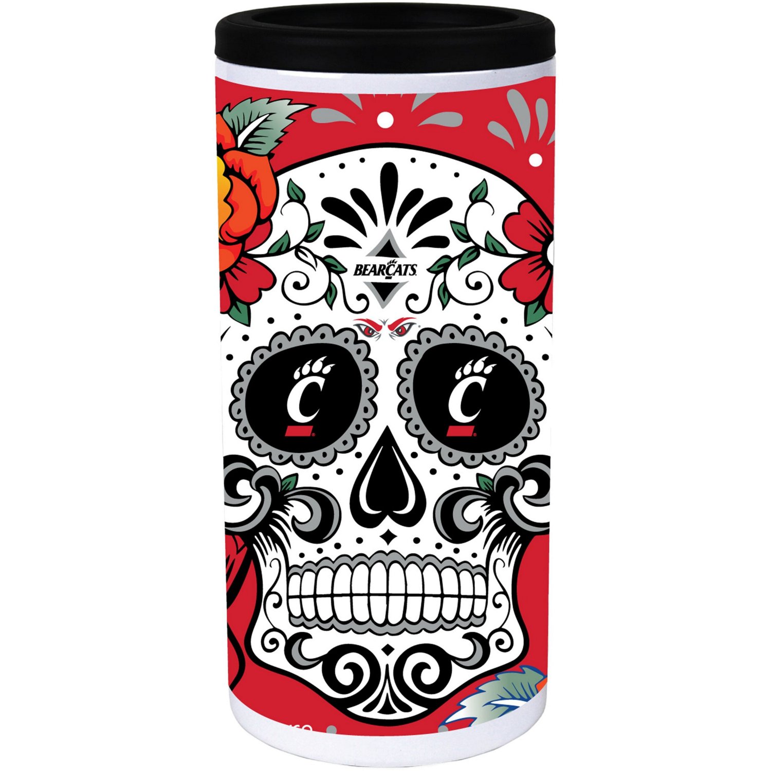 Cincinnati Bearcats Dia Stainless Steel 12oz Slim Can Cooler - view number 2