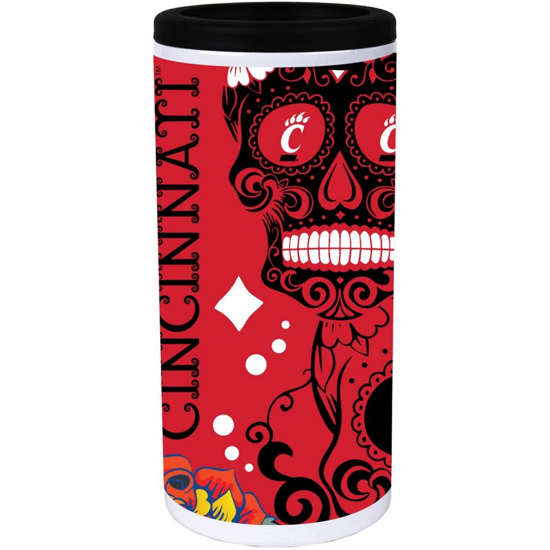 Indigo Falls Cincinnati Bearcats Dia Stainless Steel 12oz Slim Can Cooler White - NCAA Novelty at Academy Sports